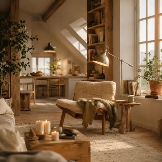 Helles skandinavisches Loft